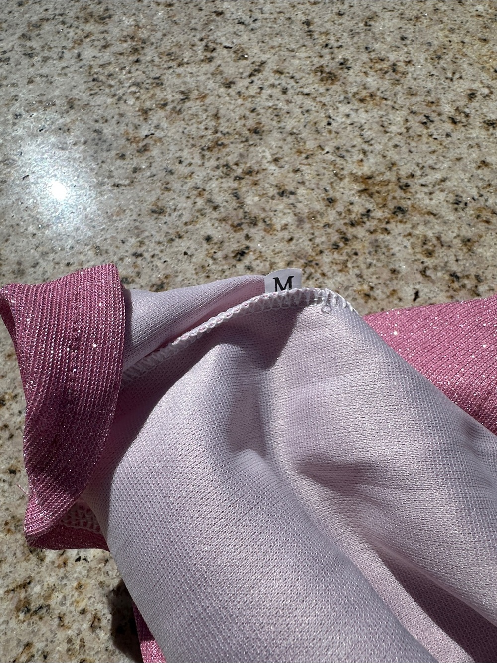 Glitter Pink V-Neck Camisole - Picture 2 of 3
